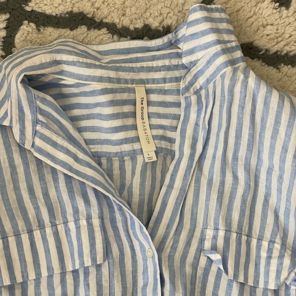 aritzia striped button down - Picture 3 of 4